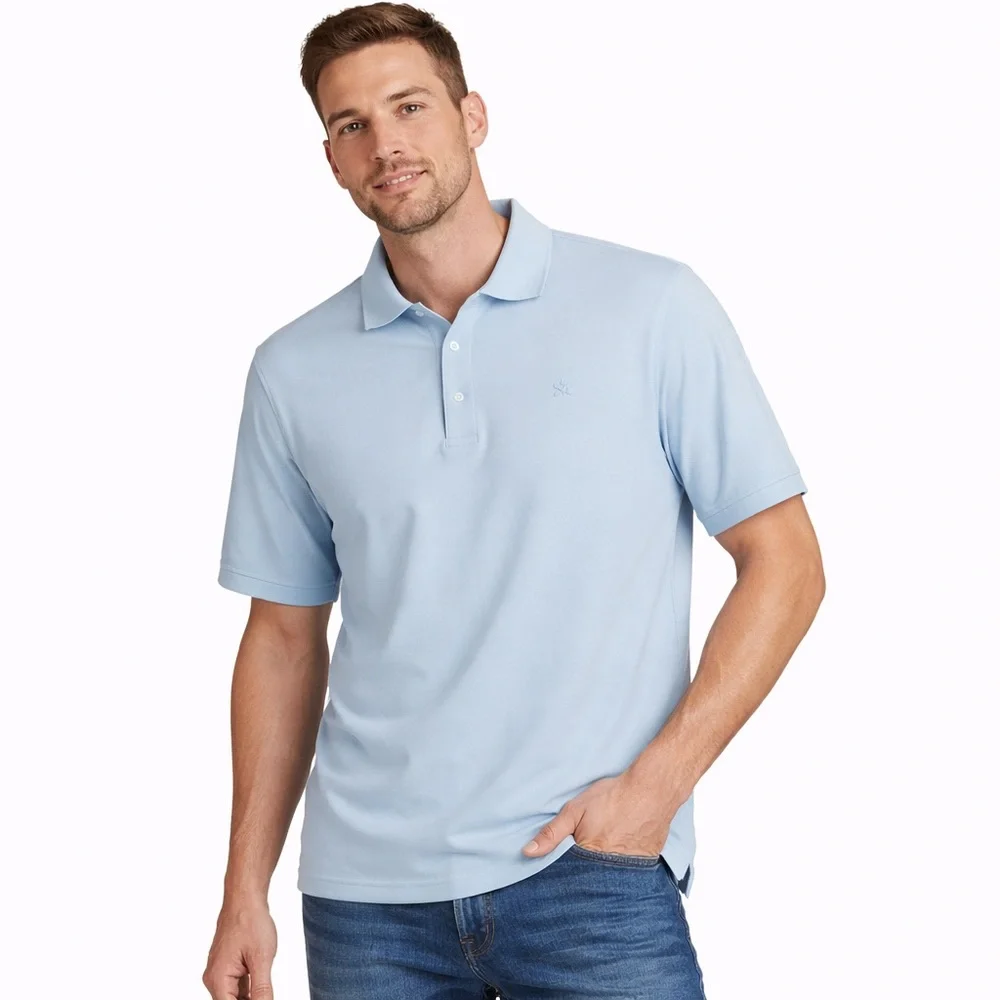 Nick Graham Men’s Teal Polo Shirt Size XL | Short Sleeve Casual Classic‎ NWT